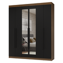 Ver imagem 4 de Guarda-Roupa Casal 6 Portas Batentes com Espelho Netuno Madesa