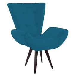 Poltrona Decorativa Bella Suede Azul Marinho - 1 Poltrona Decorativa Bella Suede Azul Marinho - 1