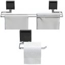 Ver imagem 1 de Kit Acessórios Banheiro 2 Peças Ventosa Duplo Cromado Fs.rbt