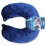 Travesseiro Pescoço Almofada Viagem Travel Pillow Plush Nap Azul - 2