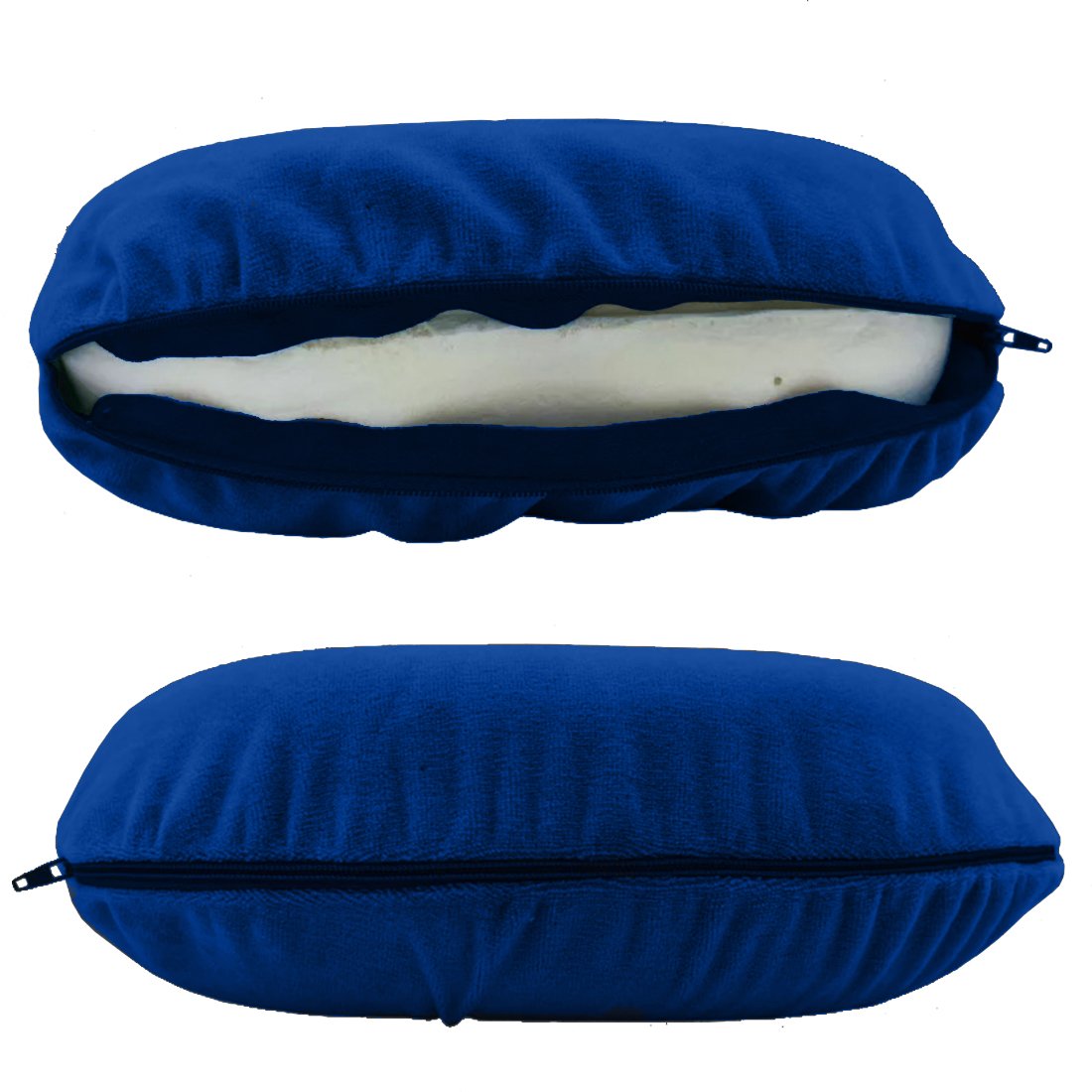 Travesseiro Pescoço Almofada Viagem Travel Pillow Plush Nap Azul - 3