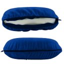 Ver imagem 3 de Travesseiro Pescoço Almofada Viagem Travel Pillow Plush Nap Azul