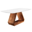 Ver imagem 1 de Mesa de Jantar 4 Lugares Tampo Branco 1,4m - Trekant