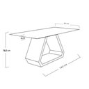 Ver imagem 4 de Mesa de Jantar 4 Lugares Tampo Branco 1,4m - Trekant