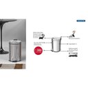 Ver imagem 3 de Lixeira com Pedal em Aço Inox 3 Litros Tramontina
