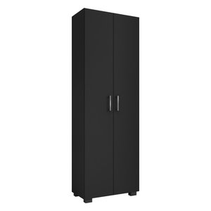 Livreiro Office Allan 02 Portas Grandes L01 Preto TX - Amarena Móveis L1/ALLAN/2