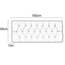 Ver imagem 3 de Painel Cabeceira Paris Queen para Cama Box 1,58 Corino Bege