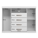 Ver imagem 6 de Cômoda para Quarto 2 Portas 4 Gavetas 1 Nicho Master Branco
