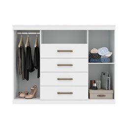 Cômoda para Quarto 2 Portas 4 Gavetas 1 Nicho Master - 3