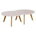 Ver imagem 1 de Kit Mesa de Centro Luna Off White - Imcal