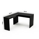 Ver imagem 3 de Escrivaninha em L Mesa de Escritório 150x120cm Studio Preto