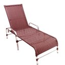 Ver imagem 2 de Espreguiçadeira Esteira Catar de Alumínio Piscina Vinho Dark