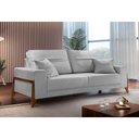 Ver imagem 3 de Sofá 4 Lugares Living M-130 Veludo Martins Cinza