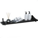Ver imagem 2 de 3 Prateleiras Suspensa Estilo Industrial Madeira 60cm Fs Pp:preto