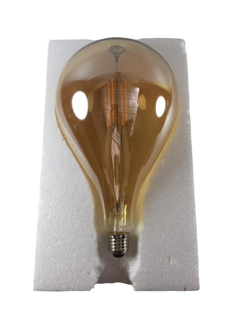 Kit 8 Lâmpada LED Filamento A165 4W Branco Quente E-27 Bivolt - 4