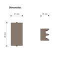 Ver imagem 3 de Kit 5 Módulo Cego Cor Argila 2 Unidades Infiniti Margirius Cor:argila