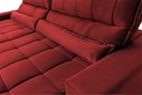 Ver imagem 6 de Sofá Retrátil Reclinável Supremo 2,10m Suede Velut Vermelho Molas no Assento - King House