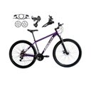Ver imagem 1 de Bicicleta Aro 29 Absolute Nero 5 Alumínio 21V Câmbios Shimano Freio a Disco Hidráulico Roxo 17