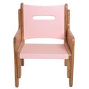 Ver imagem 1 de Cadeirinha Infantil de Madeira Rosa Fabrink