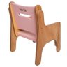 Cadeirinha Infantil de Madeira Rosa Fabrink - 2