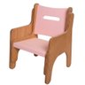 Cadeirinha Infantil de Madeira Rosa Fabrink - 3