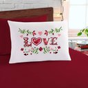 Ver imagem 1 de Jogo de Cama Solteiro Divertida 2 Peças em Malha 100%Algodão Estampa:Love Flower