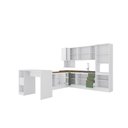 Ver imagem 4 de Cozinha de Canto Modulada Celeste Kappesberg 100% Mdf Branco/verde