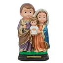 Ver imagem 1 de Imagem da Sagrada Família Infantil de Borracha Inquebrável - 15 cm