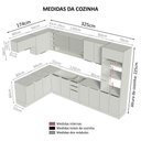 Ver imagem 4 de Armário de Cozinha Completa de Canto 499cm Branco Stella Madesa 02