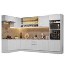 Ver imagem 3 de Armário de Cozinha Completa de Canto 499cm Branco Stella Madesa 02