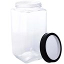 Ver imagem 7 de Conjunto 6 Potes de Vidro para Mantimentos 1,7l Gastro Lyor com Tampa de Metal Preta Porta Alimentos