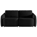 Ver imagem 2 de Sofá Cama Modulado Retrátil e Reclinável Decorativo Varsóvia 196cm Veludo Preto G33 - Gran Belo