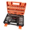 Soquetes Cr-v 1/4'' em Jogo com 53 Peças - 1