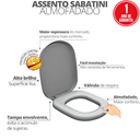 Ver imagem 2 de Assento Tampa para Vaso Sanitário Almofadado Compatível Sabatini Branco Durín