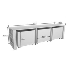 Rack Organizador Infantil Com Baús E Porta Livros E Carrinhos Kenji 100% Mdf - 4