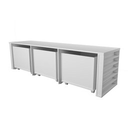 Rack Organizador Infantil Com Baús E Porta Livros E Carrinhos Kenji 100% Mdf - 5