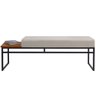 Banco Estofado 2 Lugares Paradise Conforto Elegância Recamier - 1