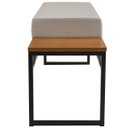 Ver imagem 5 de Banco Estofado 2 Lugares Paradise Conforto Elegância Recamier