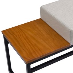 Banco Estofado 2 Lugares Paradise Conforto Elegância Recamier - 6