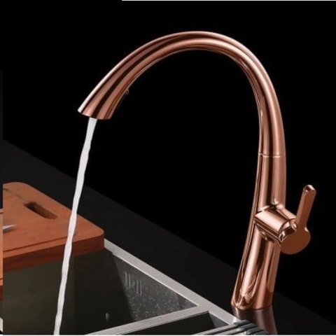 Torneira Gourmet Pia Cozinha Misturador Moncomando Extensível Luxo Kitp202 Rg Luuk Young