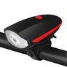 Farol Recarregável para Bike com Lanterna e Buzina - Vermelho - 4