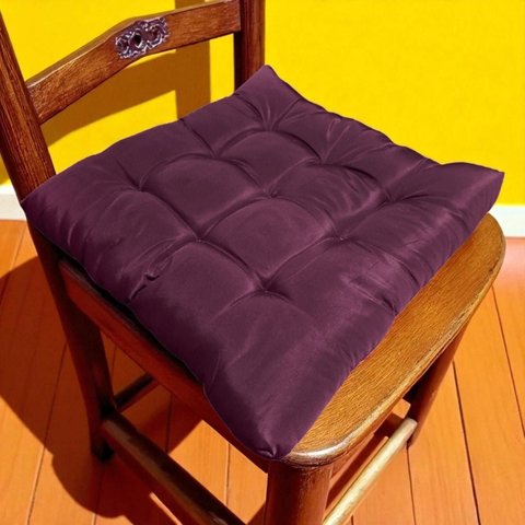 Almofada Futon Assento Decoração 50x50cm Flat Vários Modelos Vinho