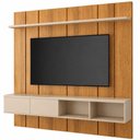 Ver imagem 7 de Painel para TV 70 pol com Bancada Suspensa 181cm MDP MDF Cinamomo Off White Lyam Decor