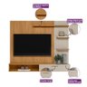 Painel Home Montreal 1,79m P/ Tv até 60 Linea Brasil - 5