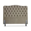 Ver imagem 2 de Cabeceira de Cama Box Viúva 128 Cm Dunas Casavezi Suede Veludo Marrom Claro