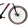 Bicicleta Mtb Aro 29 Kog 21v Freio a Disco Pneu Faixa Bege Cor:preto+rosa+cinza;tamanho:17 - 4