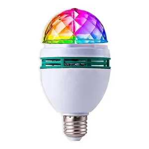Lâmpada Led Giratória Colorida Globo de Luz Festa + Soquetee para Festas e Casamentos