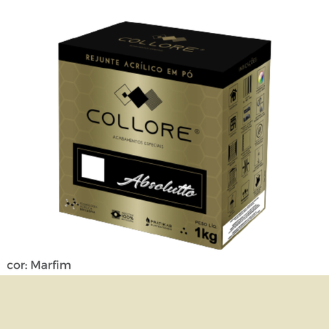 Rejunte Acrilico Pratiko Absoluto - Marfim- 1kg