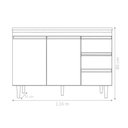 Ver imagem 2 de Bancada Tamires 1,2 Preto