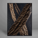 Ver imagem 1 de Quadro Decorativo Rustic Rope Relevo